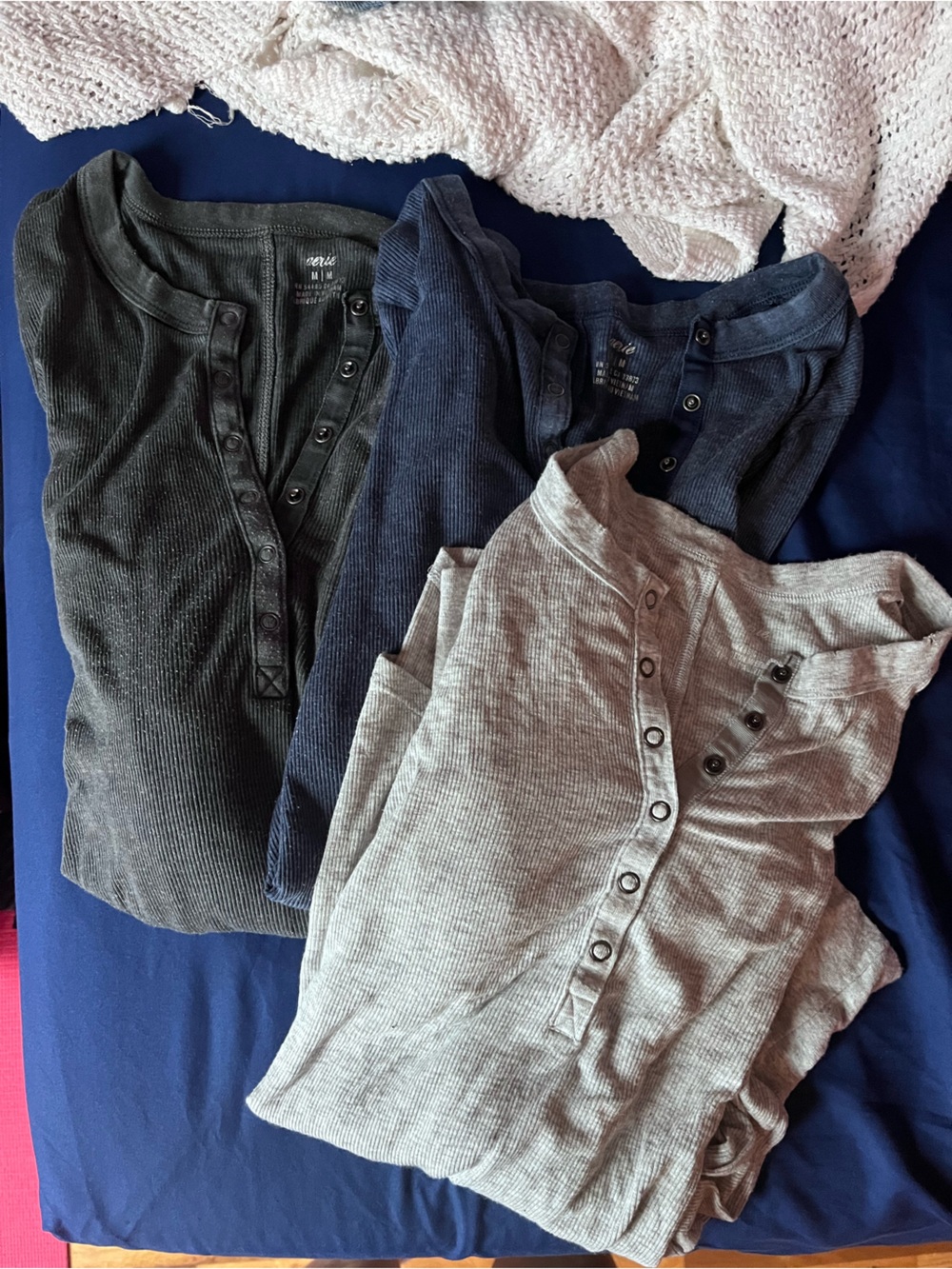 Lot of 3 American Eagle henleys